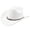 White, variant on LIUYUNNN Leather Hat Western Cowboy Hat With Curved Brim For And Outdoor Adventure Travel Riding Country Style, One Size