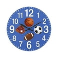 thumbnail image 1 of kurtrusly ABS Silent Movement Wall Clock With Creative For Home Decor Suitable For As Wall Clock In Various 5 12 inches, 1 of 6