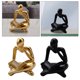 thumbnail image 1 of Figura Lector abstracto, abstracto estatua decoraciones,Estatuilla humana Decoración Oficina Estante Coleccionables,Reader Miniatura Escultura Adornos Macarena Figura Lector abstracto, 1 of 8