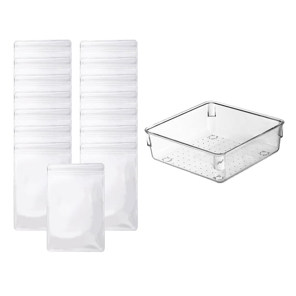 Bolsa de almacenamiento de joyas, caja antioxidación, portátil, antideslustre, para pendientes 15xL Bolsas Cuadrada jinwen Organizador de joyas