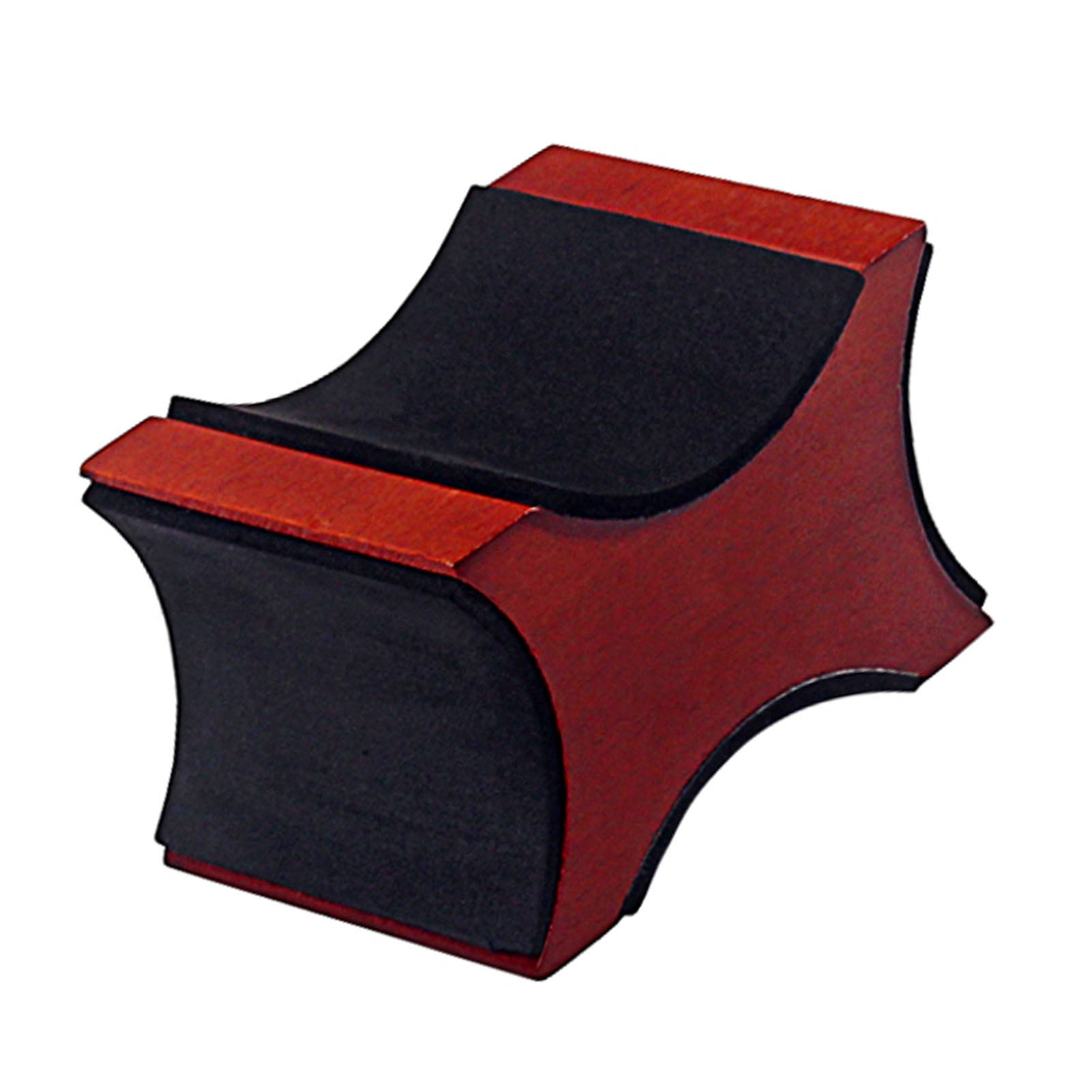 Guitar Neck Rest, Mahogany Wooden Holder with Adjustable Height for Bass Ukulele Mandolin Banjo, Cork Padding for Scratch Protection