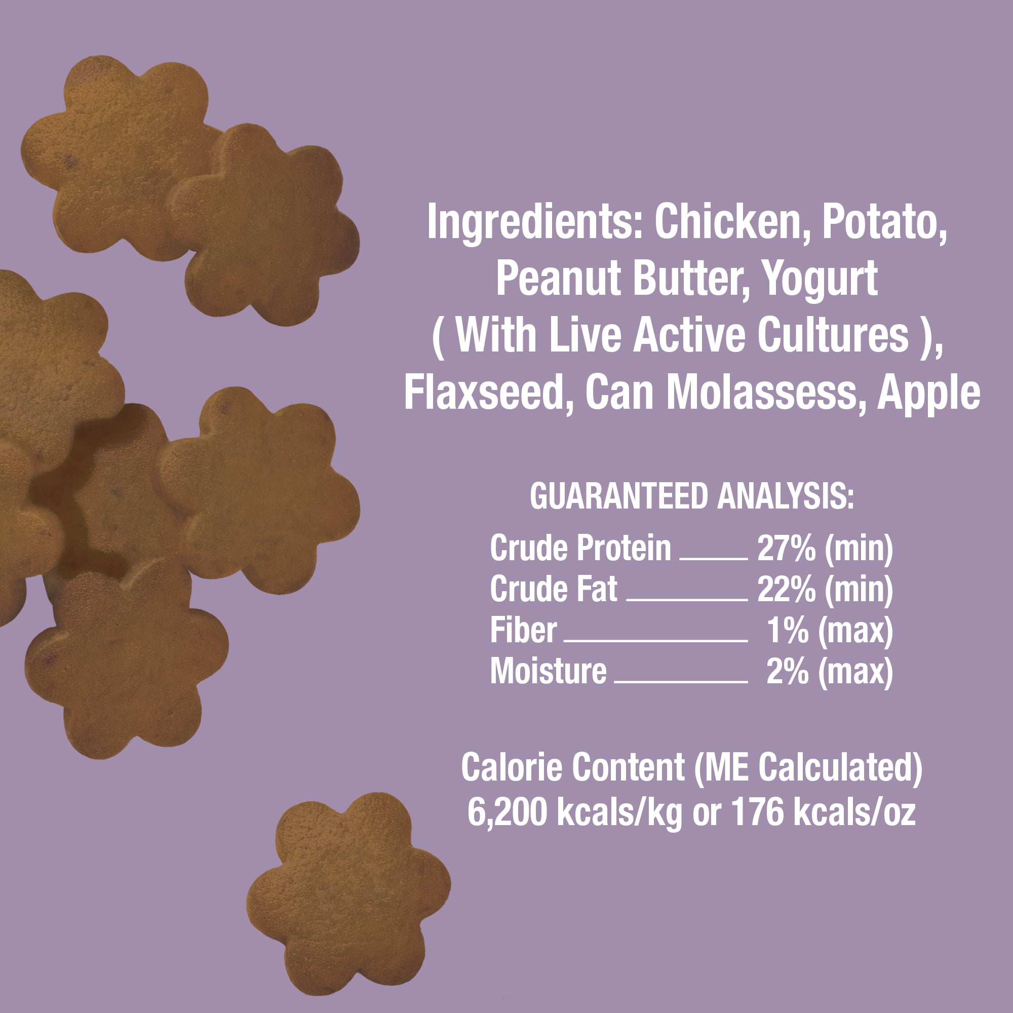 Whole Life Pet Living Treats – Peanut Butter and Yogurt Recipe Probiotic Treats For Dogs, 3oz