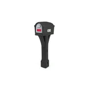 Simplay3 Classic Black Residential Post Mount Mailbox with Traditional Design