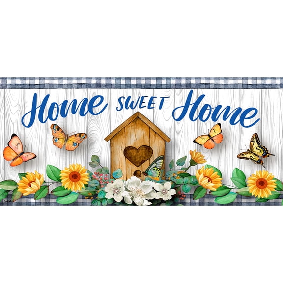 Briarwood Lane Spring Country Home Sweet Home Mini Mat 22x10 Indoor Outdoor For Spring Doormat