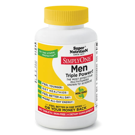SuperNutrition Simply One Men Iron-Free Tablets, 90