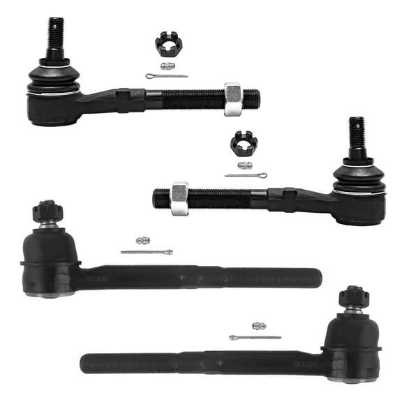 Detroit Axle - 4 Front Tie Rods for 2WD Ford F-150 F-250 Expedition Lincoln Navigator Blackwood Inner & Outer Tie Rod Ends Replacement