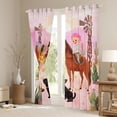 thumbnail image 3 of Manfei Cute Cowboy Cowgirl Blackout Curtains Set of 2 (52x84 Each),Rustic Western Farmhouse Window Curtains,Tropical Botanical Cactus Curtains and Drapes For Boys Girls,Luxury Bedroom Decor, 3 of 6