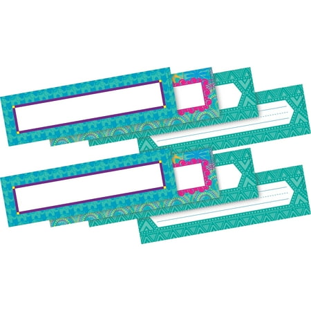 UPC: 0704068038080 | Barker Creek Bohemian Name Plate / Bulletin Board Sign Set 72/Set BC3808