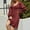 Wine summer dresses, variant on SEMPAI Up to 60% Off Summer Dresses Dresses for Women 2025 Long Sleeve V-Neck Print Mid-Length Summerdresses Soft and Comfortable for Night Out Women's Plus Dresses Up to 60% Off