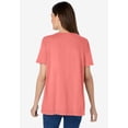 thumbnail image 2 of Woman Within Plus Size Lace-Trim Pintucked Tunic, 2 of 6