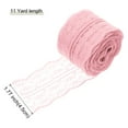 thumbnail image 2 of Unique Bargains 1.8' Wide 11 Yard Lace Ribbon Floral Pattern Pink Lace Trim Ribbon for Gift Wrapping, Wedding Decor, 2 of 6