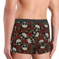 thumbnail image 3 of Goofa Red Rose Skull Printed Men's Boxer Briefs Underwear, Moisture-Wicking Underwear, Trunk,Soft and Breathable Cotton Underwear-XX-Large, 3 of 9