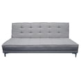 thumbnail image 2 of Sofa Cama Zeus Plata 3 posiciones Lino nacinoal EL BAZAR STORE Moderno Abotonado, 2 of 6