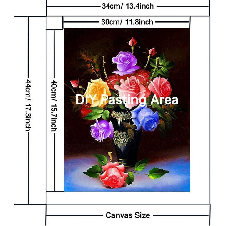 Rose Diamond Cross Stitch Crystal Diamond Painting Kit - DIY – Diamond Painting Kits