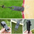 thumbnail image 4 of 10 clips para cerrar cortinas, clips para lonas, clips para sujetar lonas, para tiendas de campaña, camping, sol, viento, accesorios (negro), 4 of 5