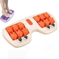 Portable Dual Foot Massage Roller, 2025 New 3 in 1 Foot Massager Roller for Plantar Fasciitis Relief, Dual Foots Acupressure Tools, Ergonomic Foot Zoning, Stress Relief and Improved Circulation