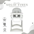 thumbnail image 3 of Dream On Me Solid Times High chair, Compact & Sleek High Chair, Multiple Recline and Height Positions, Lightweight Portable Highchair, #244, 3 of 11
