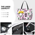 thumbnail image 3 of Disketp Orchids Flowers Large Capacity Beach Bag, Waterproof Sandproof Beach Swim Pool Bag Tote Bag for Women, 3 of 7