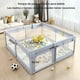 thumbnail image 2 of Corral para Bebé 180 * 200cm, Corral de Juegos para Bebe con Pelotas Oceánicas, Anillos de Tracción y Bolsa de Almacenamiento, Malla Transpirable, Seguro y Plegable para Interior/Exterior, 2 of 7