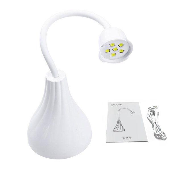 Black Mini lámpara de uñas Led para esmalte de Gel, lámpara de uñas, secador de uñas Led ultravioleta, operación simple