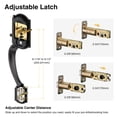 thumbnail image 4 of Front Door Lock Set, Oil Rubbed Bronze Front Door Handle and Deadbolt Set, Vintage Exterior Door Lock Set, Door Handle Exterior Reversible for Right&Left Door, 4 of 7