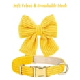 thumbnail image 3 of Minzimin Dog Collar and Leash Set with Bowtie, Soft & Cute Puppy Collar, Cotton Puppy Collar with Adjustable Metal Buckle for Small, Medium Dog, 3 of 9
