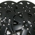 thumbnail image 2 of TuningPros WSC3-026B16 Set of 4  Matte Black Hubcaps 16" - Hub Caps Wheel Skin Cover 16 inches 4 Pcs Set, 2 of 5