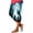 Blue, variant on Costeam Womens Halloween High Waist Print Capri Leggings No Side Pocket Stretch Slim Fit Mid Calf Length Casual Tight Pants for Festive Daily Wear