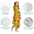 thumbnail image 7 of Cute Hedgehogs Animals Pattern Hooded Bath Towel，60"x35" for Ages 3 To 12 Kids, Quick Dry Lightweight Soft Microfiber Hood Beach Towel Cover Up for Kids, 7 of 7