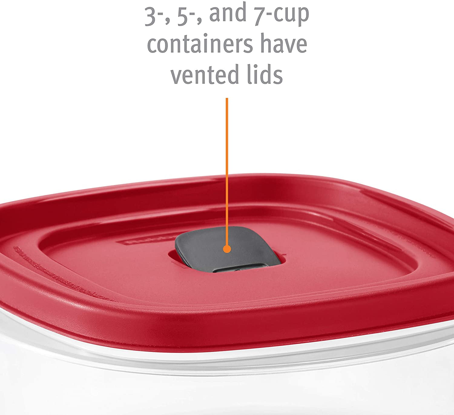 Rubbermaid Easy Find Lids Container + Lid, Divided, 5.3 Cups, Plastic  Containers