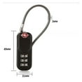 thumbnail image 4 of U Style TSA Luggage Lock with Cable Rope Suitcase Couple Secure Lock  1pcs, 4 of 5