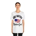 thumbnail image 3 of Unisex Jersey Short Sleeve Tee One Nation Under God, 3 of 4