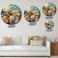 thumbnail image 4 of Designart "Beach Tidepool Euphony Pointillism II" Beach Oversized Wall Clock, 4 of 6