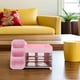 thumbnail image 3 of GOOHOCHY Organizador de maquillaje y almacenamiento, organizador de cuidado de la piel, encimera para tocador, dormitorio, caja de belleza, organización de encimera para maquillaje, cosméticos, rosa, 3 of 8