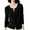 Black, variant on AOMPMSDX Cardigan For Women's Knitted Cardigan Coat Sweater Slim Long Sleeved Thin Top Cardigan Sweaters For Women Trendy XXL Khaki