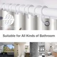 thumbnail image 7 of Violets and Butterfly Shower Curtain Set with Non-Slip Rug, Toilet Lid Cover Bath Mat, Waterproof Shower Curtain with 12 Hooks for Bathtubs Hotel Bathroom Decor, 7 of 7