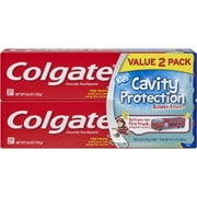 (2 pack) (4 Pack) Colgate Kids Bubble Fruit Cavity Protection Toothpaste, 4.6 oz