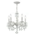 thumbnail image 1 of Crystorama 5515-WW-CL-MWP Paris Market 5 Light White Mini Chandelier, 1 of 3