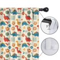 thumbnail image 4 of Blackout Kids Curtains,LightColor Ethnic Style Dinosaurs Pattern Childrens Insulated Curtains Set Of 2,Bedroom Essentials,Toddler Room Decor 42"x63", 4 of 5