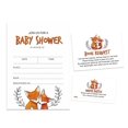 thumbnail image 1 of Inkdotpot Set Of 30Jungle Animals Baby Shower Invitations-Diaper Raffle Tickets And Baby Shower Book Request Cards Gender Neutral Invites Its A Boy Its A Girl, 1 of 8