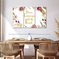thumbnail image 3 of Elephant Stock Have Courage Typography Wall Art - Horizontal Multi Panel Canvas - Living Room Wall Decor - Inspirational And Typography Multi Panel - White And Gold Decor - 57" x 36", 3 of 8