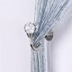 thumbnail image 2 of piezas de ganchos clásicos de cristal para sujetar cortinas con borlas de metal montadas en pedestal, 2 of 5
