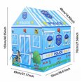 thumbnail image 3 of CIPACHO Kids Police Play Tent Children Playhouse, Indoor Outdoor Play Tents, Toddler Toy House Clubhouse, Play House for Boy Girl, Blue, 3 of 7