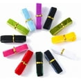 thumbnail image 3 of 12 Yards 3/8 Inch 12 Colors Assorted Color Ribbon Thin Colorful Velvet Ribbon Single Face Multicolored Vibrant Ribbons Bundle Sets, 3 of 5