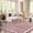 Pink, variant on Wonnitar 2'x6' Scalloped Runner Rug for Hallway, Washable Striped Kitchen Rug Non Slip, Soft Low Pile Wavy Edge Pink Accent Rug for Entryway, Bathroom, Bedroom, Laundry