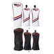 thumbnail image 5 of Soidarity 3 piezas de funda para cabeza de palo de Golf, Protector de práctica impermeable de cuero, funda de repuesto extraíble y reutilizable para la Golf Negro Soidarity OD028135-02, 5 of 6