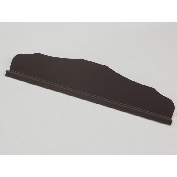 Straight Ornamental Gutter Valley Splash Guard ROYAL BROWN - 3 ct