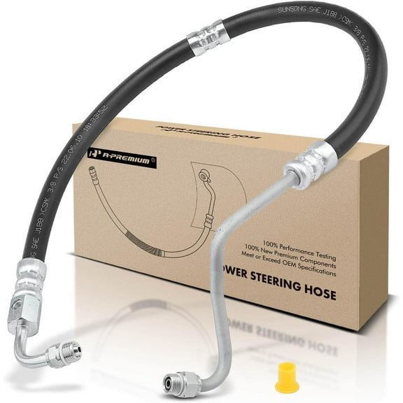 A-Premium Power Steering Hose Pressure Hose Line Assembly Compatible with Ford Mustang 1991-1993 L4 2.3L Pump To Gear/Rack Pinion