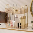 thumbnail image 2 of VeluraHome 2 Tier Makeup Organizer for Storage，Bathroom Counter Organizer Countertop Storage，Amber Gold，1 Pack, 2 of 7