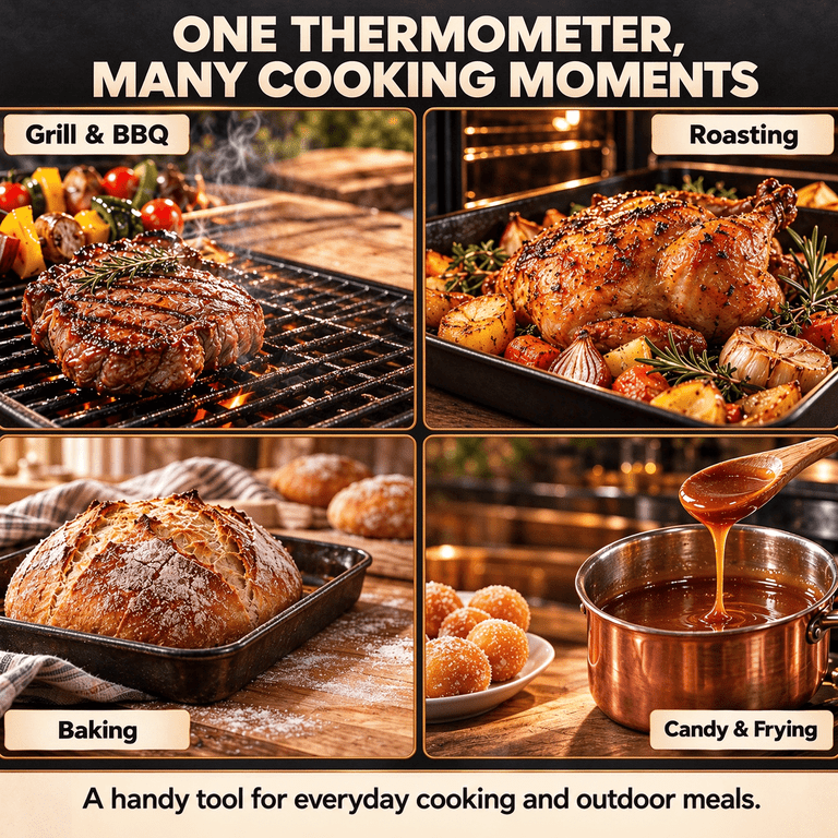 Alifecxwwy Digital Meat Thermometer, Black photo 8